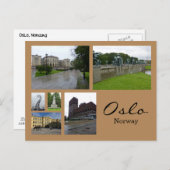 Oslo Collage 1 Postkarte (Vorne/Hinten)
