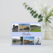 Oslo Collage 2 Postkarte (Stehend Vorderseite)