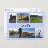 Oslo Collage 2 Postkarte (Vorne/Hinten)