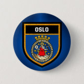 Oslo-Flagge Button (Vorderseite)