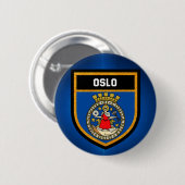 Oslo-Flagge Button (Vorne & Hinten)