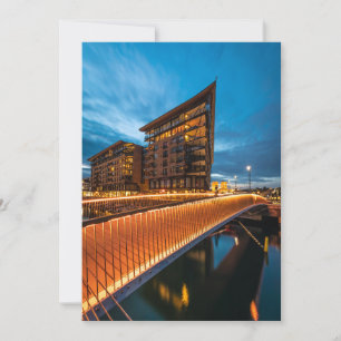 Oslo in der Nacht, Norwegen Karte