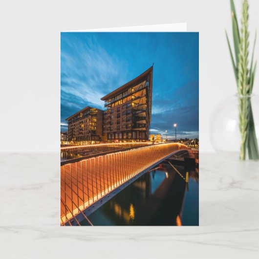 Oslo in der Nacht, Norwegen Karte (Vorderseite)