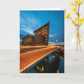 Oslo in der Nacht, Norwegen Karte (Gelbe Blume)