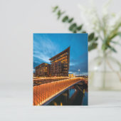 Oslo in der Nacht, Norwegen Postkarte (Stehend Vorderseite)