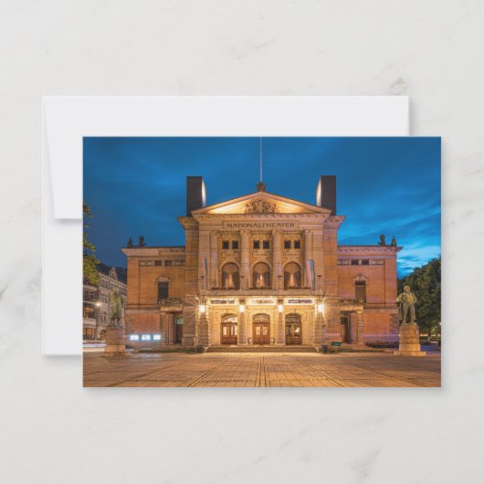 Oslo Karte des Nationaltheaters (Vorderseite)