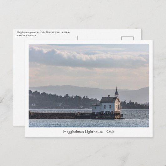 Oslo Lighthouse Postkarte (Vorne/Hinten)