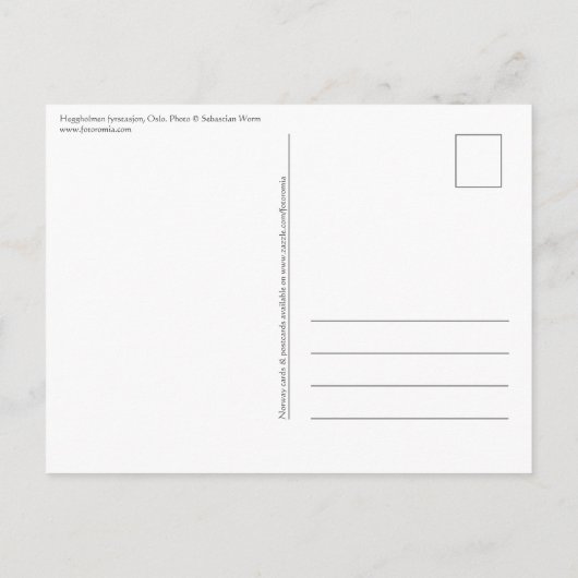 Oslo Lighthouse Postkarte (Rückseite)