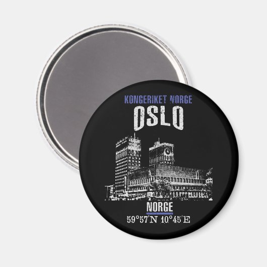 Oslo Magnet (Vorderseite/Rückseite)