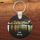 Oslo, Norway at night Schlüsselanhänger (Vorderseite)