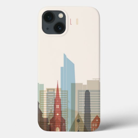 Oslo, Norway | City Skyline Case-Mate iPhone Hülle (Rückseite)