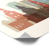 Oslo, Norway | City Skyline Poster (Ecke)