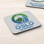 Oslo Norway Europe Getränkeuntersetzer (Linke Seite)