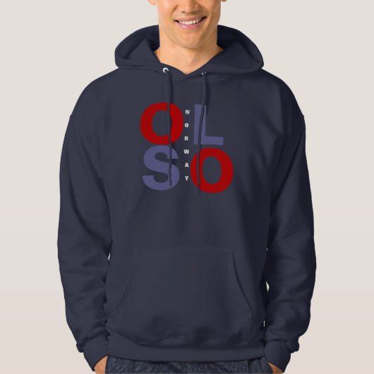 OSLO NORWAY HOODIE (Vorderseite)