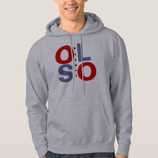 OSLO NORWAY HOODIE (Vorderseite)