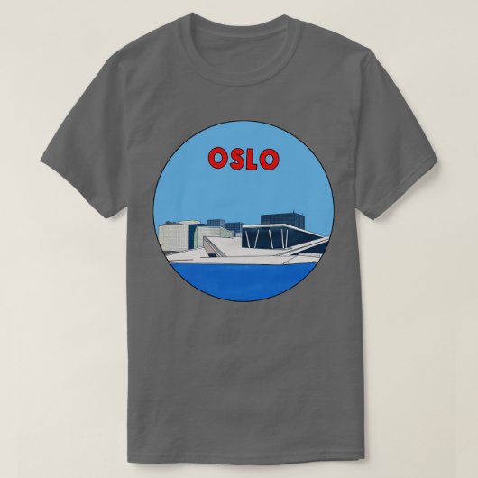 Oslo Norwegen 2 T-Shirt (Design vorne)