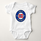 Oslo Norwegen Baby Strampler (Vorderseite)