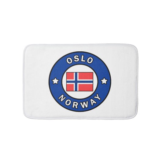 Oslo Norwegen Badematte (Vorderseite)