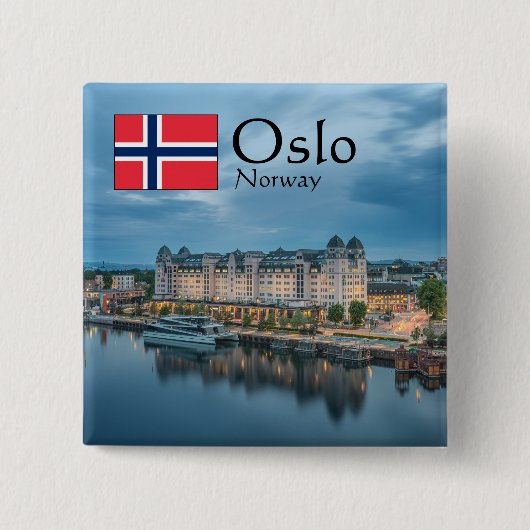 Oslo Norwegen Button (Vorderseite)