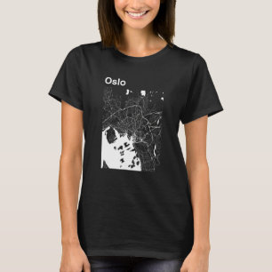 Oslo Norwegen Classic City Map Graphic T-Shirt