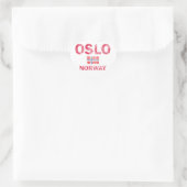 Oslo Norwegen Designs Herz-Aufkleber (Tasche)