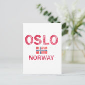 Oslo Norwegen Designs Postkarte (Stehend Vorderseite)