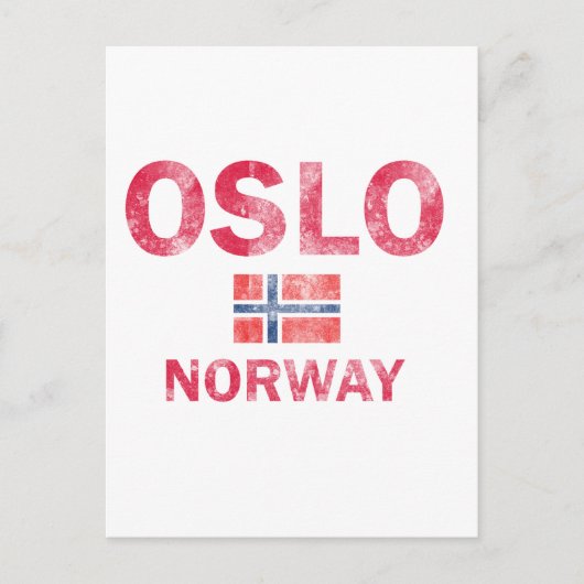 Oslo Norwegen Designs Postkarte (Vorderseite)