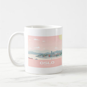 Oslo Norwegen Fjord Pastel Travel Kaffeetasse