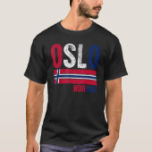 Oslo Norwegen Flag Norweger Mens Womens Kids T-Shirt (Vorderseite)