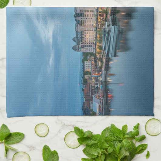 Oslo Norwegen Geschirrtuch (Gefaltet)