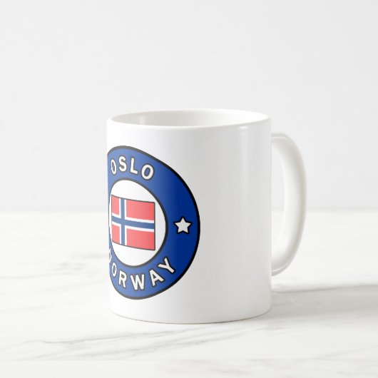 Oslo Norwegen Kaffeetasse (VorderseiteRechts)