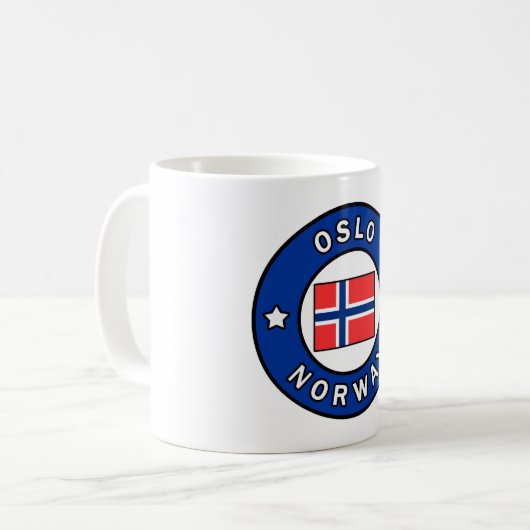 Oslo Norwegen Kaffeetasse (Vorderseite Links)