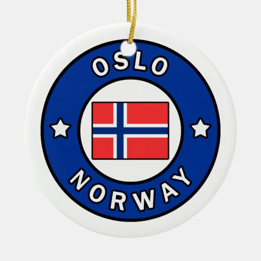Oslo Norwegen Keramikornament (Vorne)