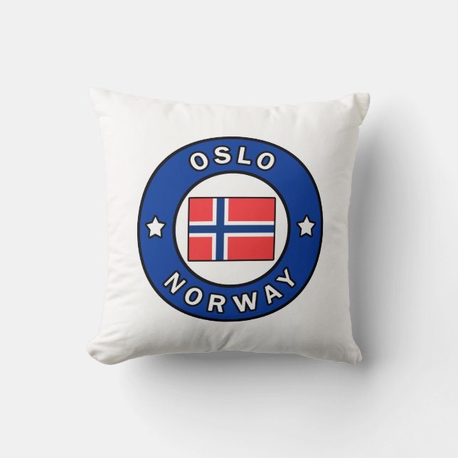 Oslo Norwegen Kissen (Vorderseite)