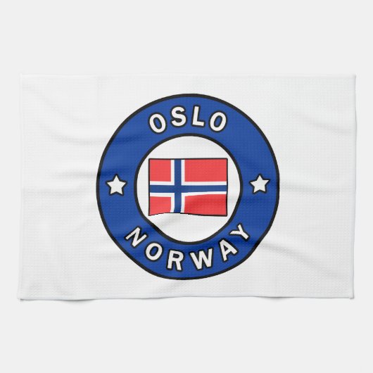 Oslo Norwegen Küchentuch (Horizontal)