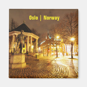 Oslo, Norwegen nachts Magnet