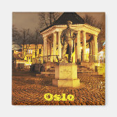 Oslo, Norwegen nachts Magnet (Vorne)