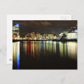 Oslo, Norwegen nachts Postkarte (Vorne/Hinten)