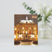 Oslo, Norwegen nachts Postkarte (Stehend Vorderseite)