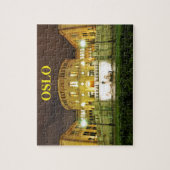 Oslo, Norwegen nachts Puzzle (Vertikal)