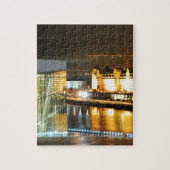 Oslo, Norwegen nachts Puzzle (Vertikal)