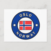 Oslo Norwegen Postkarte (Vorderseite)
