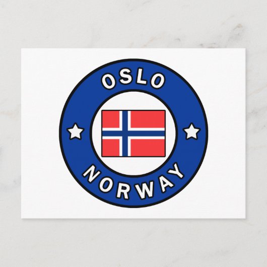 Oslo Norwegen Postkarte (Vorderseite)