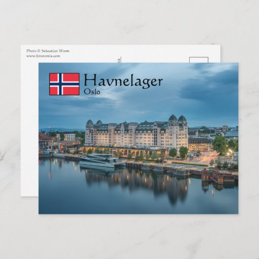 Oslo Norwegen Postkarte (Vorne/Hinten)