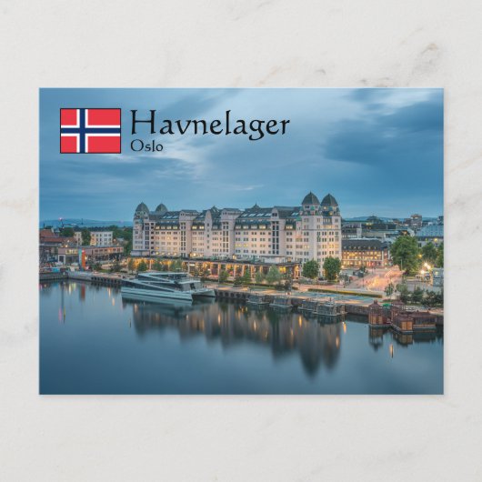 Oslo Norwegen Postkarte (Vorderseite)