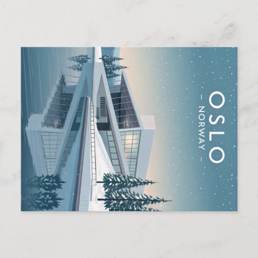 Oslo, Norwegen Postkarte (Vorderseite)