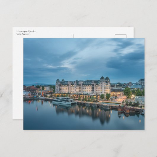 Oslo Norwegen Postkarte (Vorne/Hinten)