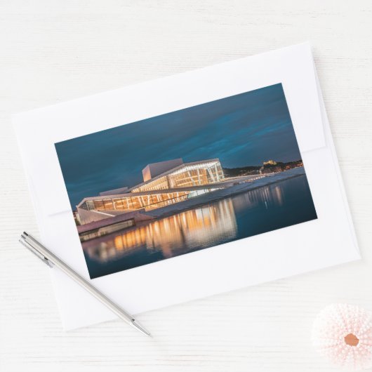 Oslo Norwegen Rechteckiger Aufkleber (Umschlag)