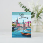 Oslo Norwegen Reise Postkarten Kunst, Oslo Postkar (Stehend Vorderseite)