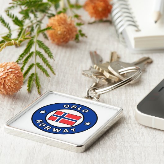 Oslo Norwegen Schlüsselanhänger (Seite)